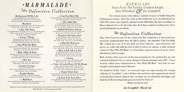 marmalade cd definitive collection castle ccscd 436 booklet 2